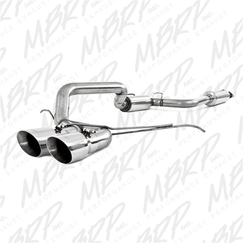 MBRP 13-14 Ford Focus ST 2.0L EcoBoost Dual Center Outlet T304 3in Cat Back-thumbmail-2