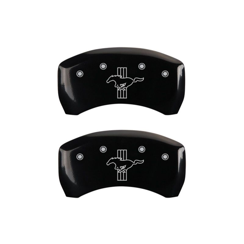 MGP Rear set 2 Caliper Covers Engraved Rear 2015/Bar & Pony Black finish silver ch-thumbmail-4