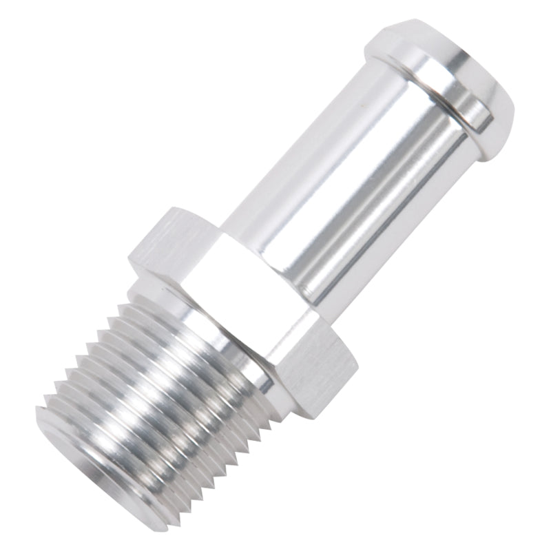 Edelbrock Hose End Straight 3/8In NPT to 1/2In Barb Clear Anodize-thumbmail-8