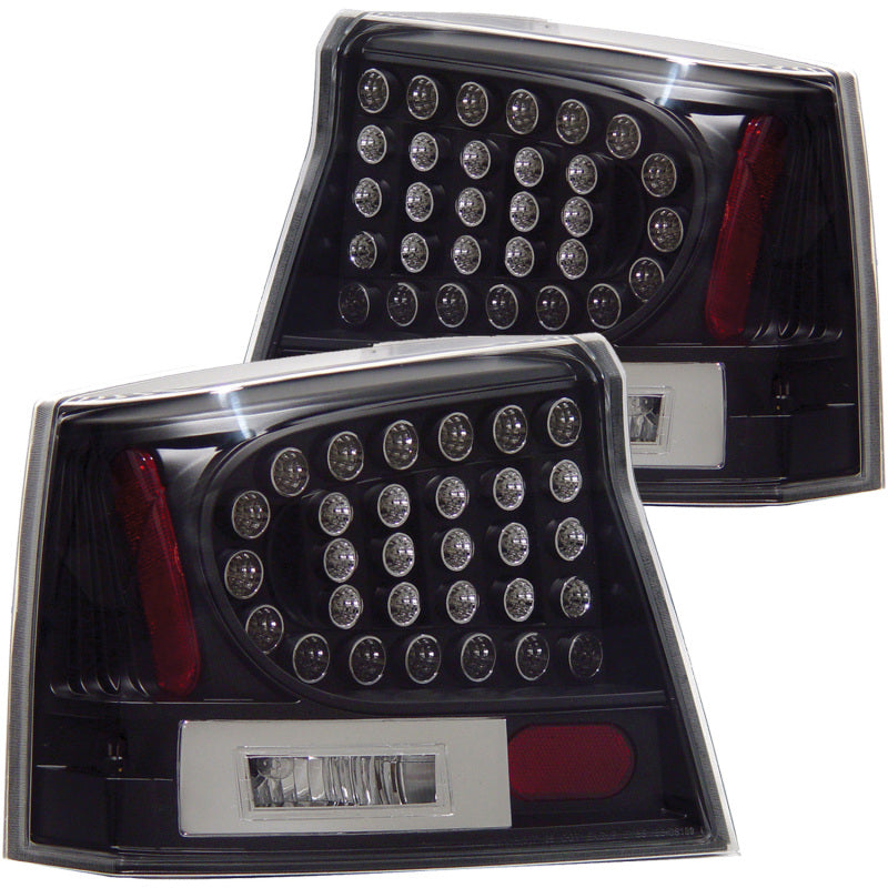 ANZO 2006-2008 Dodge Charger LED Taillights Black-thumbmail-2