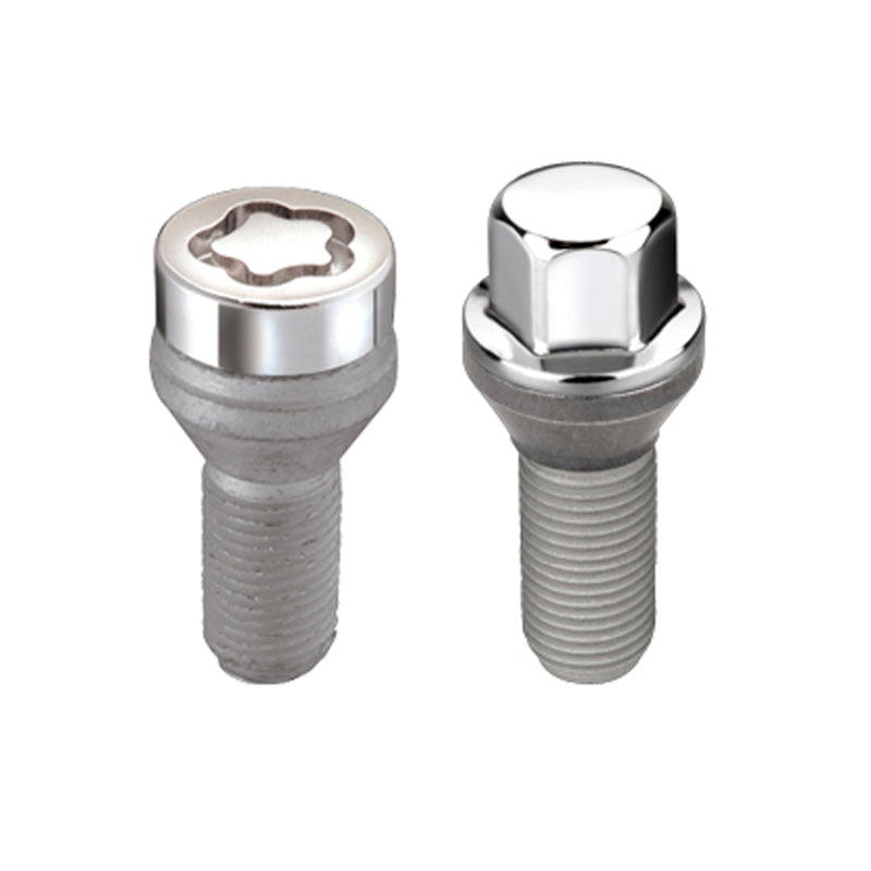 McGard 4 Lug Hex Install Kit w/Locks (Cone Seat Bolt) M12X1.25 / 17mm Hex / 22.0mm Shank L. - Chrome-thumbmail-3