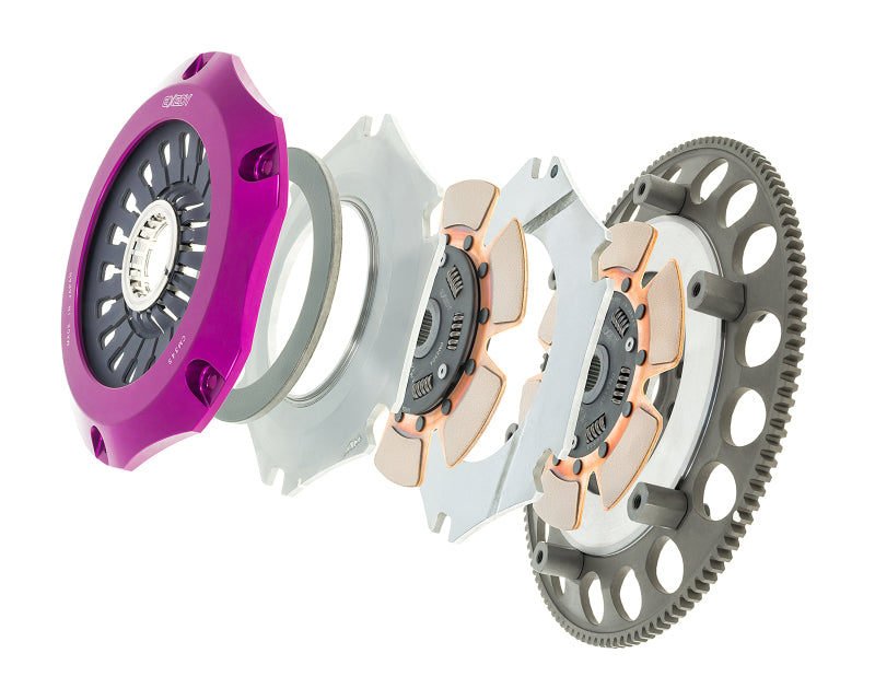 Exedy 2004-2014 Subaru Impreza WRX STI H4 Hyper Compe-D Twin Cerametallic Clutch Sprung Center Disc-thumbmail-5