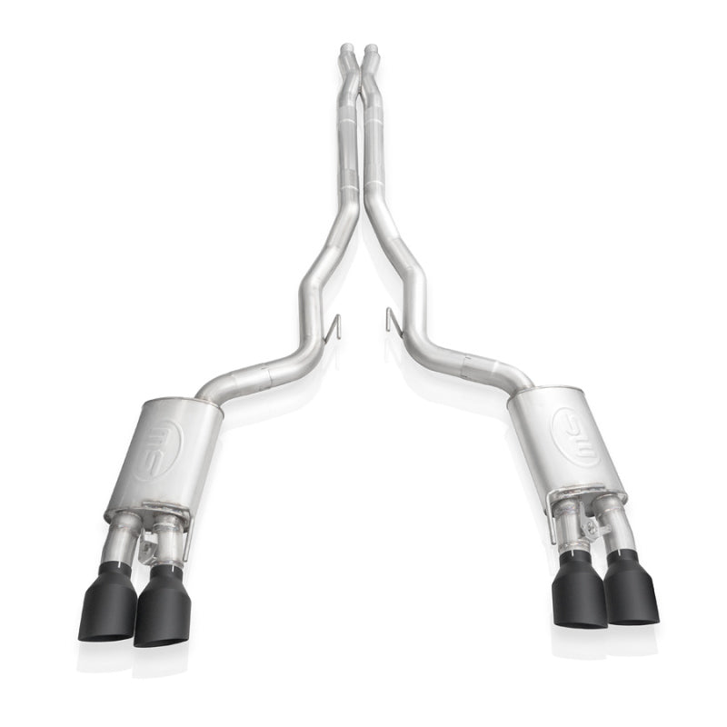Stainless Works 2020 Ford GT500 Legend Catback X-Pipe Exhaust Factory Connect - Black Tips-thumbmail-5