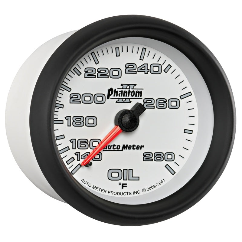 AutoMeter Gauge Oil Temp 2-5/8in. 140-280 Deg. F Mechanical Phantom II-thumbmail-6