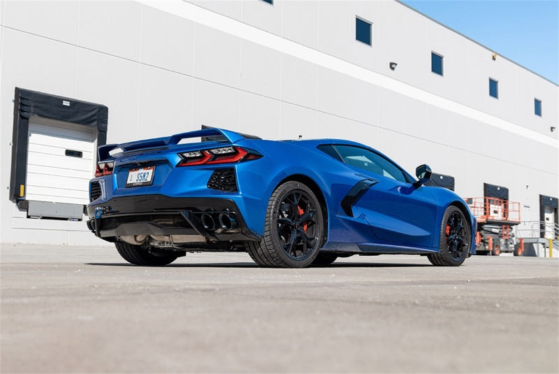Corsa 2020 Corvette C8 3in Valved Cat-Back 4.5in Pol Quad Tips - Fits Factory Perf Exhaust w/ AFM-thumbmail-2