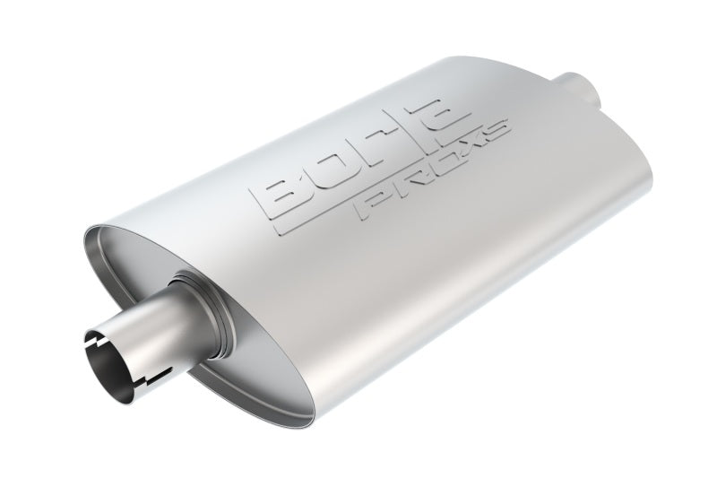 Borla Universal Pro-XS Muffler Oval 2.25in Inlet/Outlet Notched Muffler-thumbmail-2