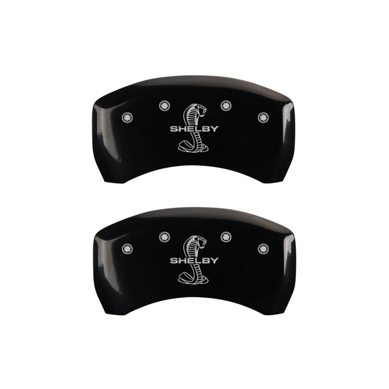 MGP Rear set 2 Caliper Covers Engraved Rear Tiffany Snake Black finish silver ch-thumbmail-2