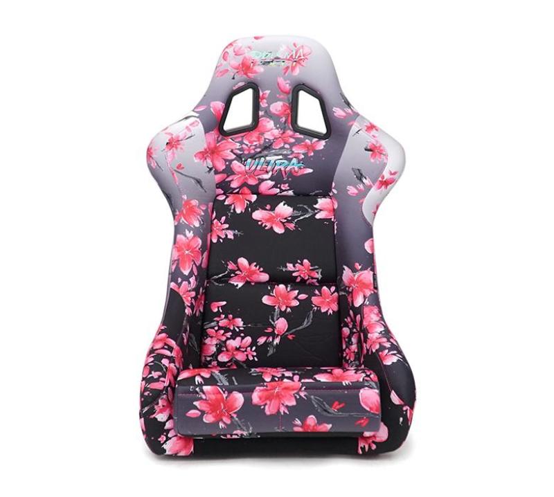 NRG FRP Bucket Seat PRISMA Japanese Cherry Blossom Edition W/ Pink Pearlized Back - Large-thumbmail-4