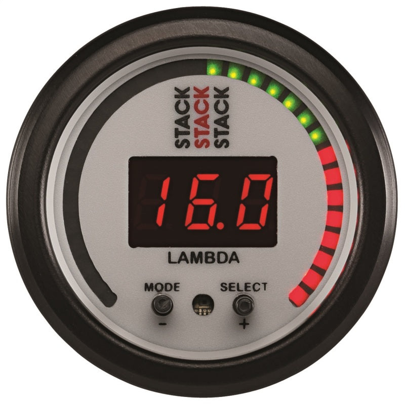 Autometer Stack 52mm Pro-Control Wideband Air/Fuel Ratio (Lambda) Gauge - White-thumbmail-6