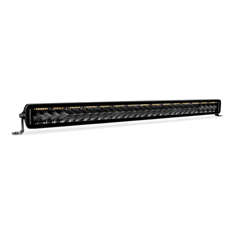 Go Rhino Xplor Blackout Combo Series Dbl Row LED Light Bar w/Amber (Side/Track Mount) 32in. - Blk-thumbmail-11