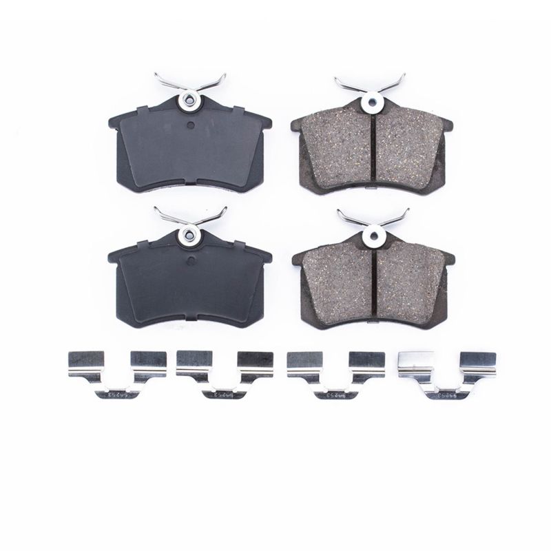 Power Stop 10-13 Audi A3 Rear Z17 Evolution Ceramic Brake Pads w/Hardware-thumbmail-1