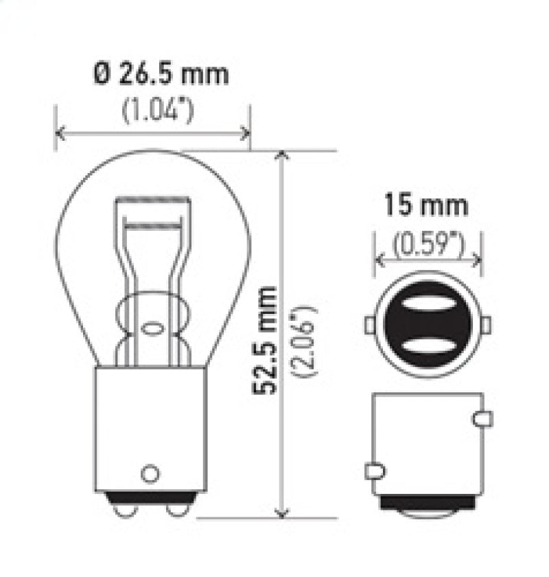 Hella Bulb 7225 12V 21/4W BAZ15d S8-thumbmail-7