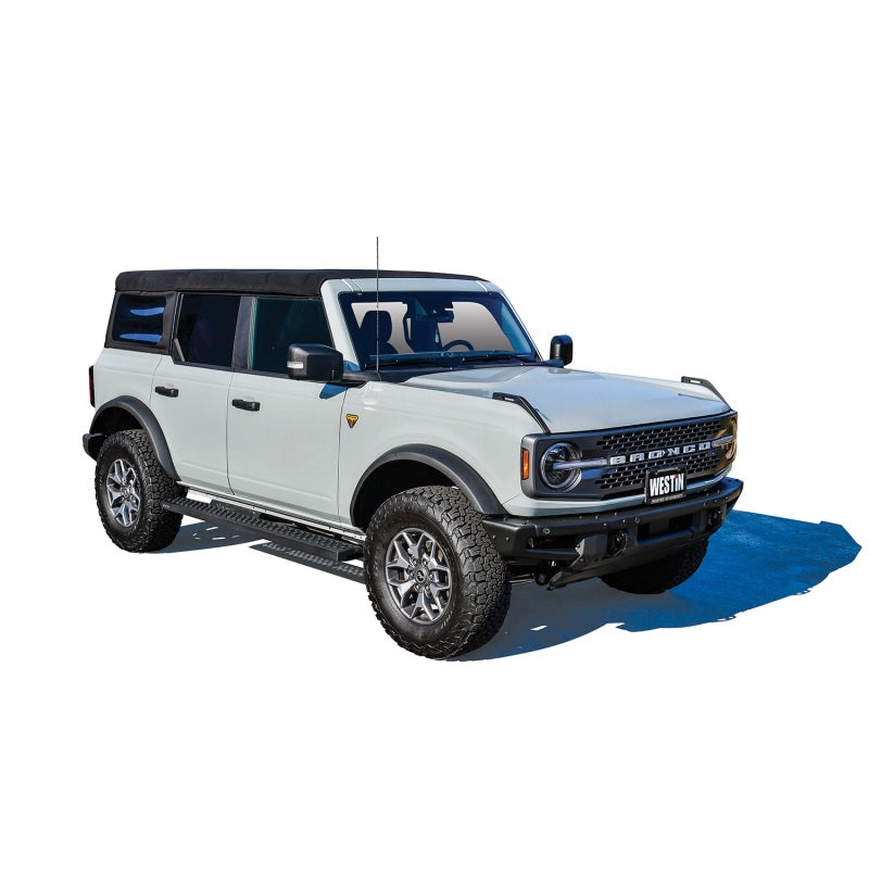 Westin Grate Steps Running Boards 75 in - Textured Black-thumbmail-5