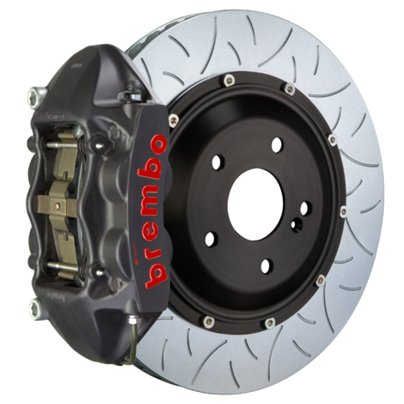 Brembo 11-12 1M Rear GTS BBK 4 Piston Cast 380x28 2pc Rotor Slotted Type-3-Black HA-thumbmail-1