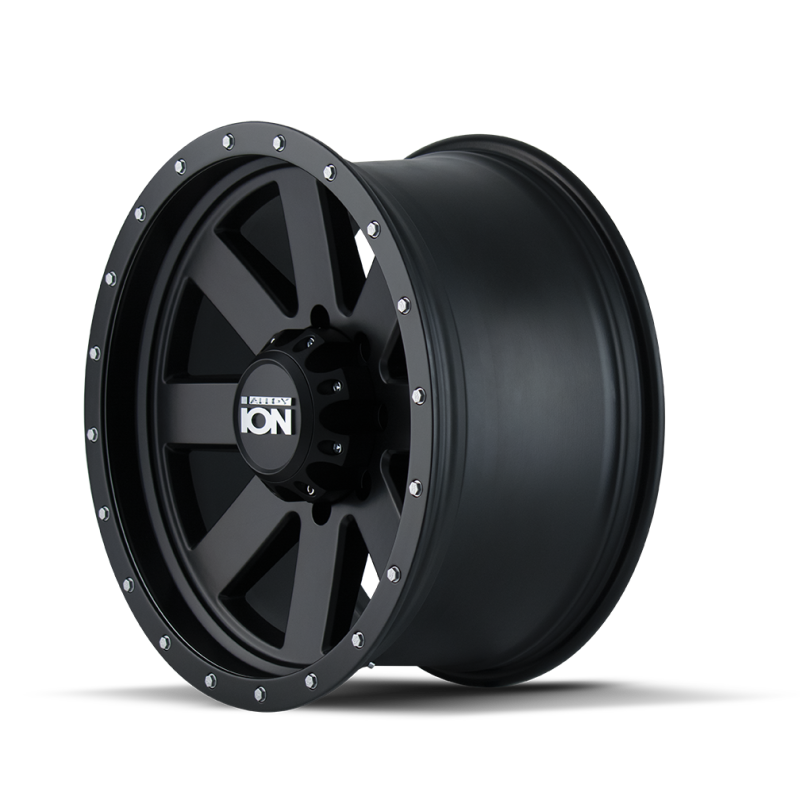 ION Type 134 18x10 / 5x139.7 BP / -19mm Offset / 108mm Hub Matte Gunmetal/Black Beadlock Wheel-thumbmail-4