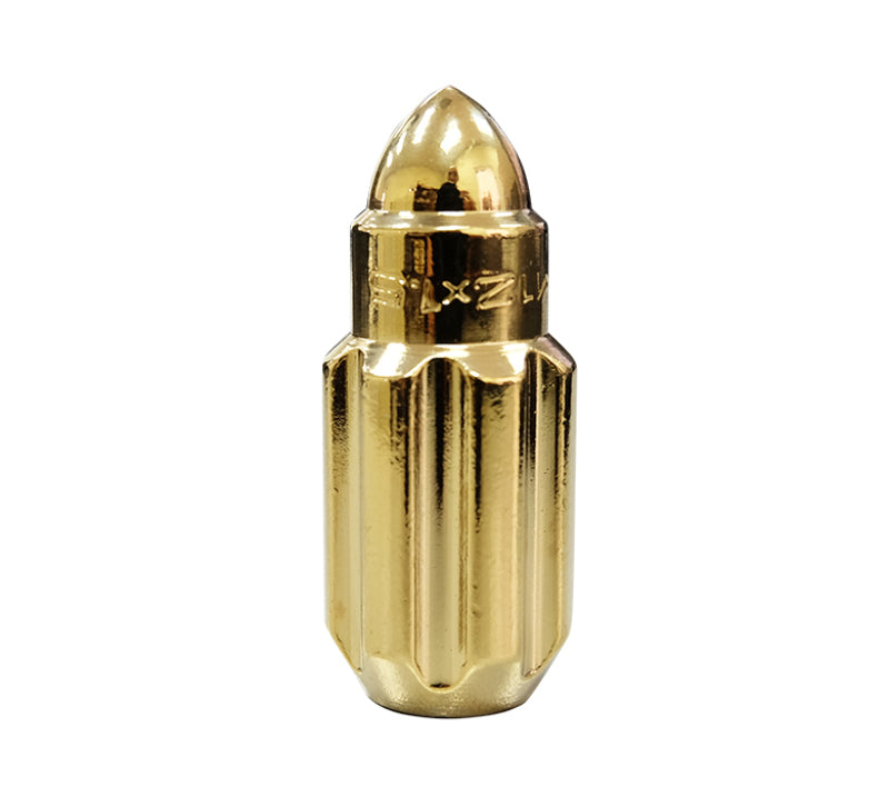 NRG 500 Series M12 X 1.5 Bullet Shape Steel Lug Nut Set - 21 Pc w/Lock Key - Chrome Gold-thumbmail-8