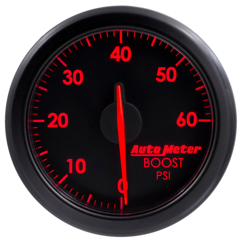 Autometer Airdrive 2-1/6in Boost Gauge 0-60 PSI - Black-thumbmail-6