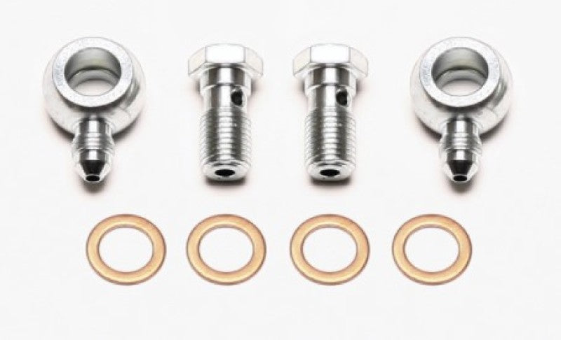 Wilwood Banjo Fitting Kit -3 male to 7/16 Banjo Bolts & Crush Washers (2 qty)-thumbmail-1