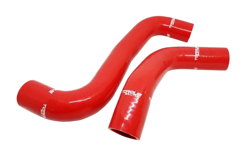 Torque Solution 08-14 Subaru WRX / 08-18 STI / 09-13 Forester XT Silicone Radiator Hose Kit - Red-thumbmail-1