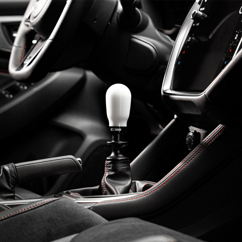 Cobb Subaru 6-Speed Tall Weighted COBB Shift Knob - White (Incl. Both Red + Blk Collars)-thumbmail-6