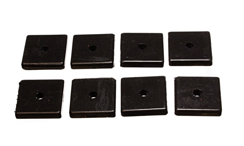 Energy Suspension Square Pad Set 2-1/16in Length x 2-1/16in Width x 3/8in Hole ID x 3/8in H-Black-thumbmail-1