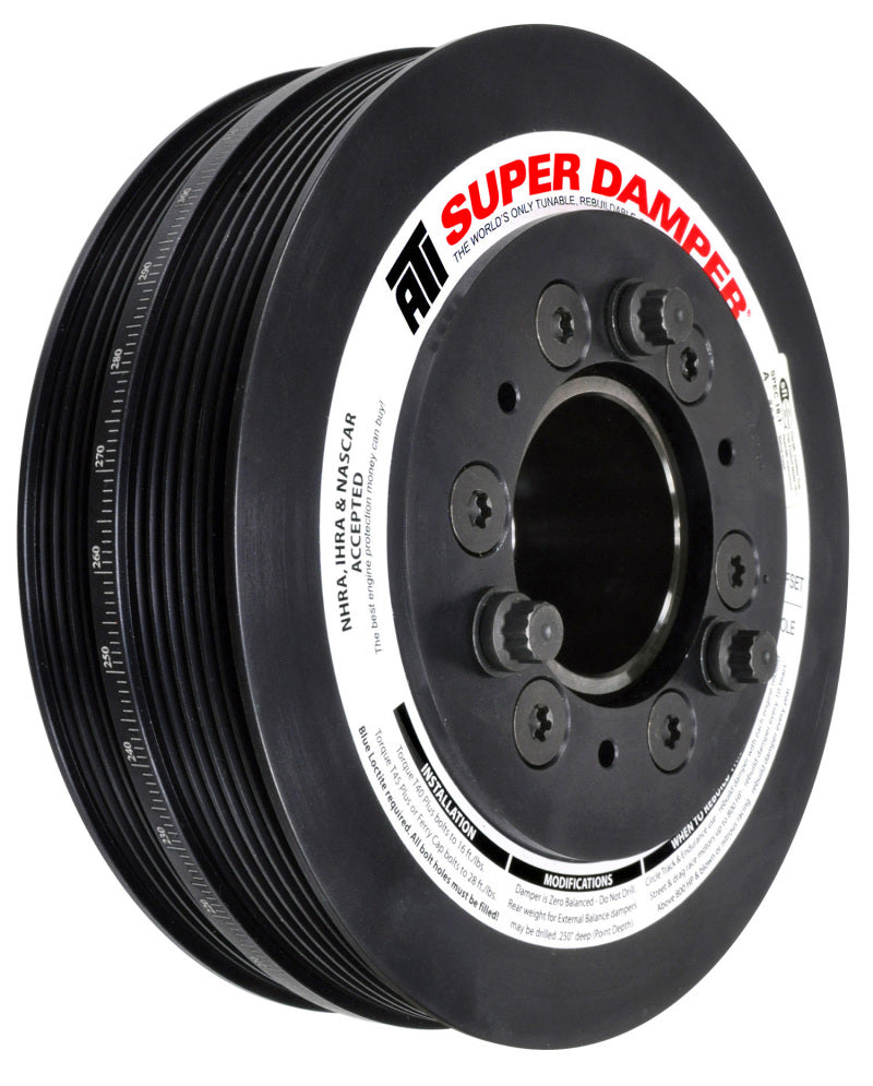 ATI Damper - 7.48in - Alum - 6/4 Grv - 2016+ Chevy Camaro LT1/LT4 Wet Sump - (Excl SC Pulley)-thumbmail-1