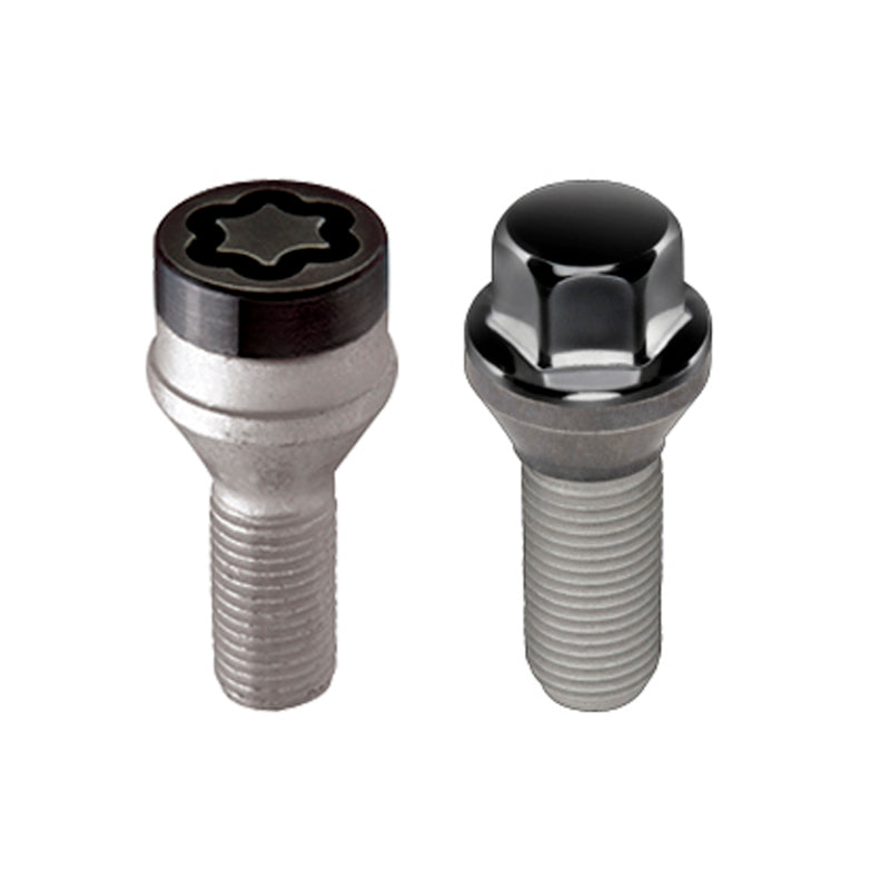 McGard 5 Lug Hex Install Kit w/Locks (Cone Seat Bolt) M14X1.5 / 17mm Hex / 28.0mm Shank L. - Black-thumbmail-4