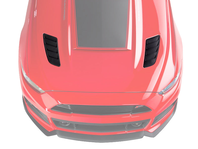 ROUSH 2015-2017 Ford Mustang Black Heat Extractors-thumbmail-2
