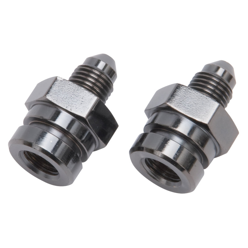 Russell Performance -3 AN SAE Adapter Fitting (2 pcs.) (Black)-thumbmail-2