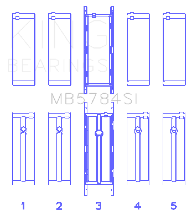 King BMW N20/B20 Crankshaft Main Bearings-thumbmail-2