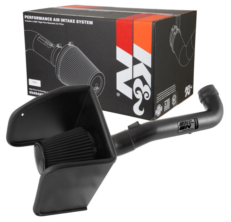 K&N 17-18 Chevrolet Colorado 3.6L V6 Black Performance Intake Kit-thumbmail-17