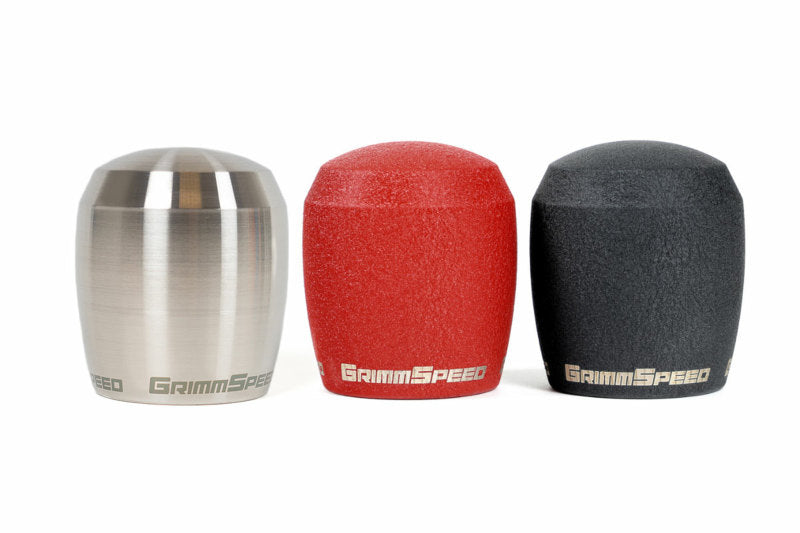 GrimmSpeed Stubby Shift Knob Stainless Steel (Raw) - M12x1.25-thumbmail-3