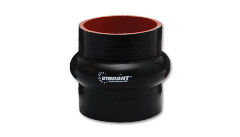 Vibrant Silicone  Hump Hose Coupler 3.75in ID x 3.00in Long - Black-thumbmail-1