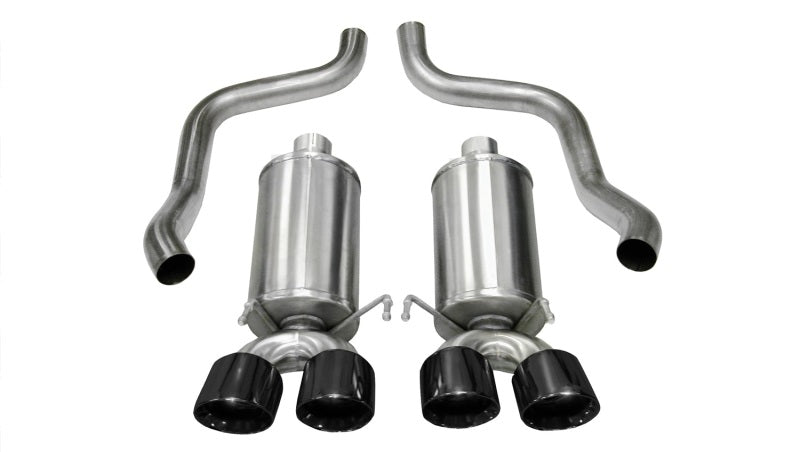 Corsa 05-08 Chevrolet Corvette C6 6.0L V8 Black Xtreme Axle-Back Exhaust-thumbmail-1