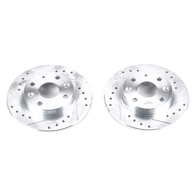 Power Stop 90-93 Mazda Miata Rear Evolution Drilled & Slotted Rotors - Pair-thumbmail-2
