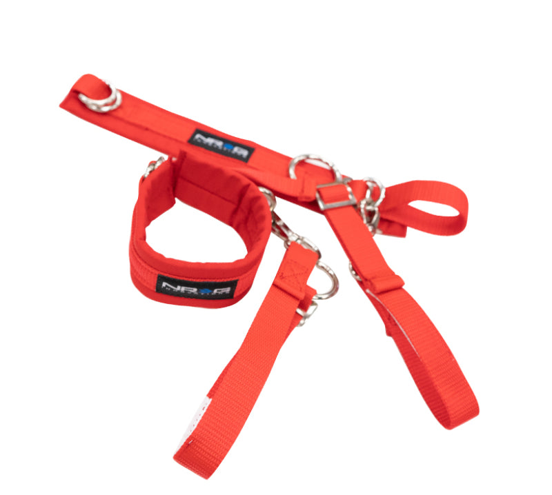 NRG SFI 3.3 Arm Restraints One Pair - Red-thumbmail-2