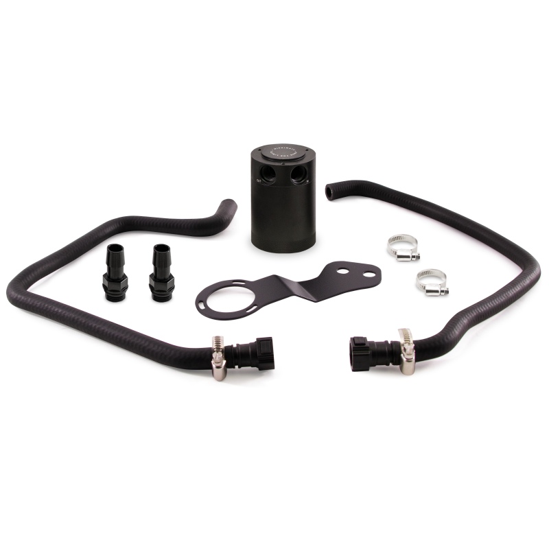 Mishimoto 2016+ Chevrolet Camaro SS Baffled Oil Catch Can Kit - Black-thumbmail-2
