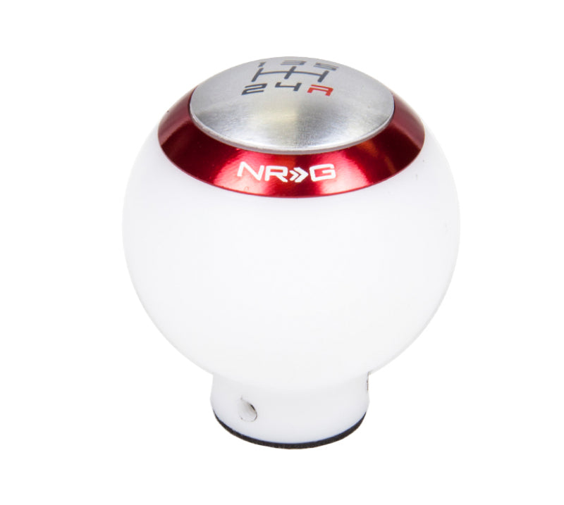 NRG Shift Knob - White (Includes 4 Interchangeable Rings)-thumbmail-2
