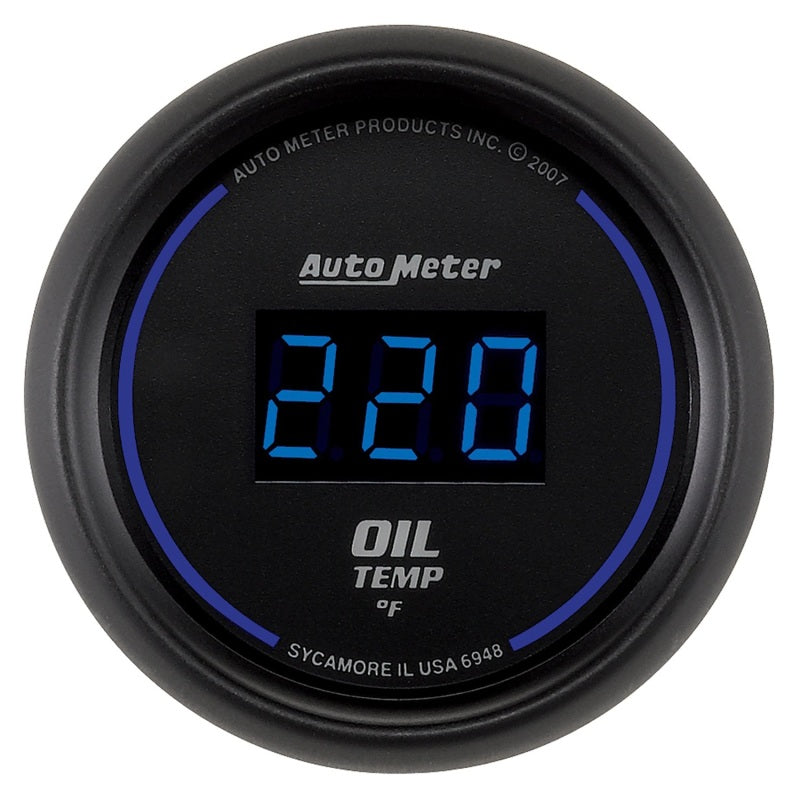 Autometer Cobalt Digital 52.4mm 0-340 deg F Oil Temperature Gauge-thumbmail-1