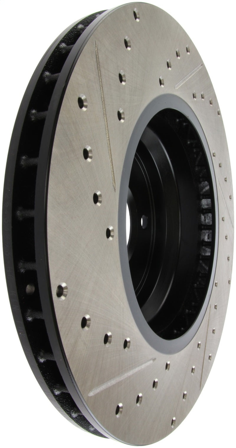 StopTech 07-09 BMW 335 (E90/E92/E93) Slotted & Drilled Left Front Rotor-thumbmail-12