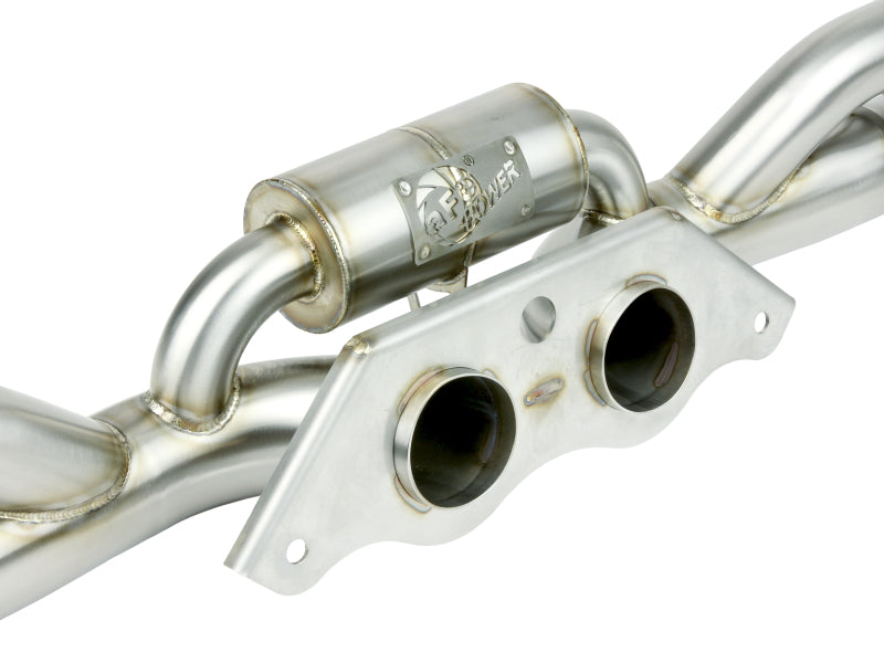 aFe Power MACHForce XP 304 Stainless Secondary Muffler Delete Pipe 14-19 Porsche 911 GT3 3.8L/4.0L-thumbmail-4