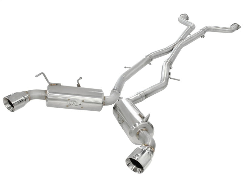 aFe Takeda 2.5inch SS Exhaust Cat-Back 09-13 Nissan 370Z V6 3.7L Polished Tips-thumbmail-2