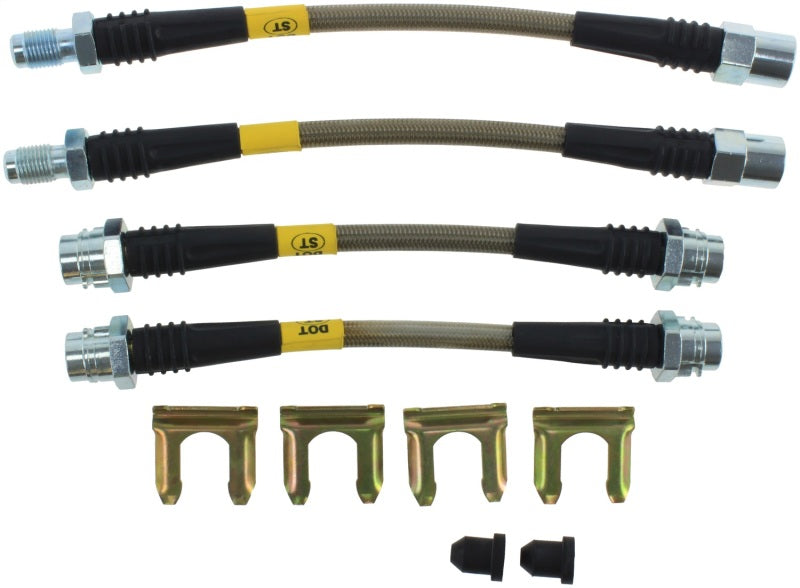 StopTech 93-98 Volkswagen Golf Stainless Steel Rear Brake Lines-thumbmail-4