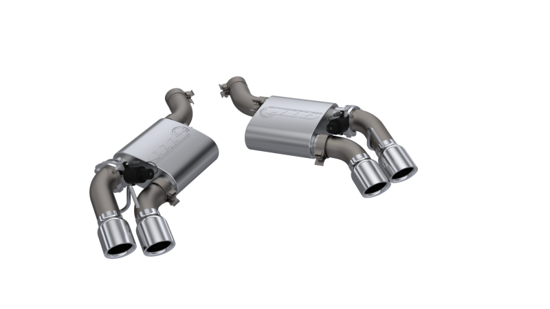 QTP 16-18 Chevrolet Camaro SS 6.2L 304SS Screamer Axle Back Exhaust w/4in Quad Tips-thumbmail-3