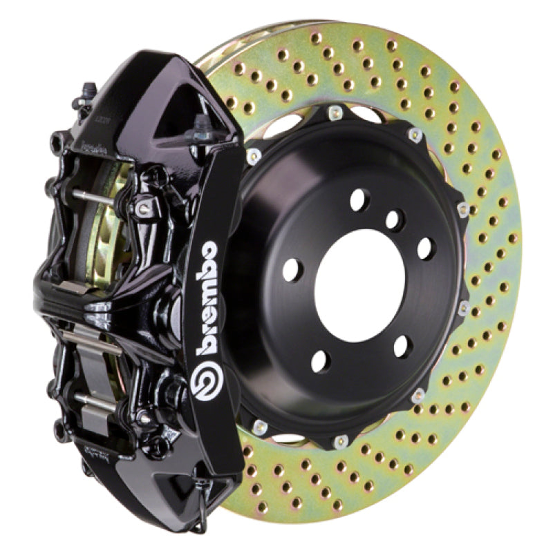 Brembo 08-14 C-Class (Excl 4MATIC/AMG) Fr GT BBK 6Pis Cast 355x32 2pc Rotor Drilled-Black-thumbmail-1