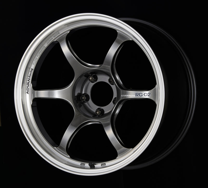 Advan RG-D2 15x7.0 +42 4-100 Machining & Racing Hyper Black Wheel-thumbmail-1