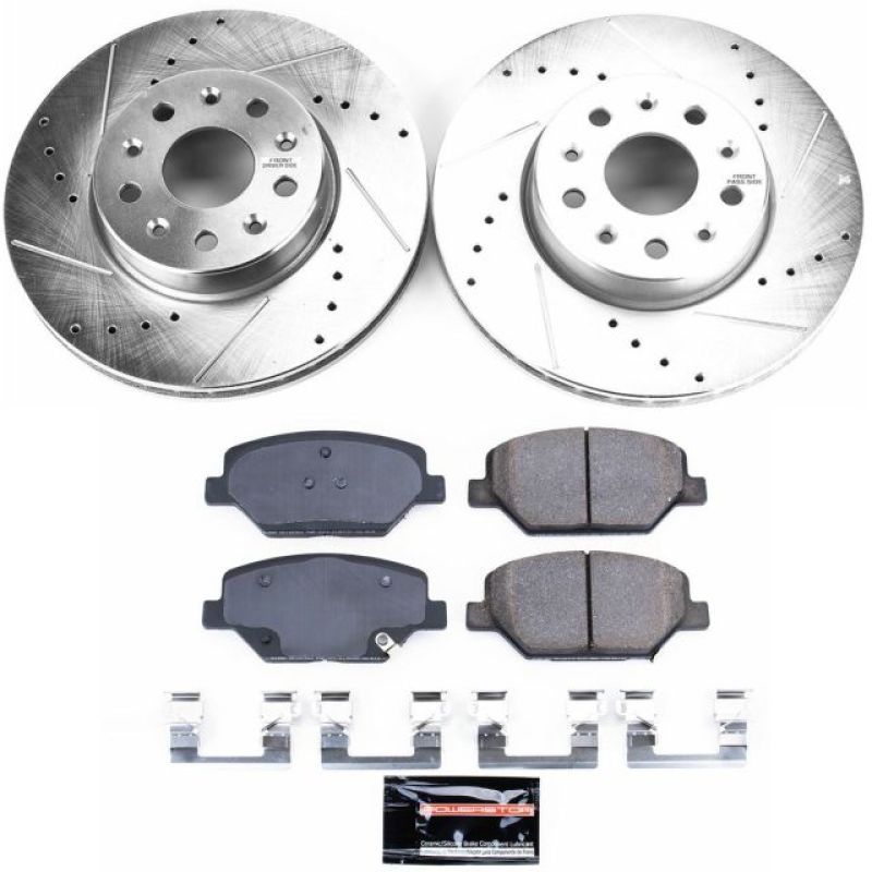 Power Stop 16-19 Chevrolet Camaro Front Z23 Evolution Sport Brake Kit-thumbmail-1