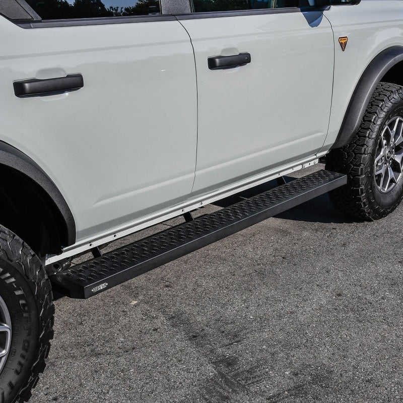 Westin Grate Steps Running Boards 75 in - Textured Black-thumbmail-6