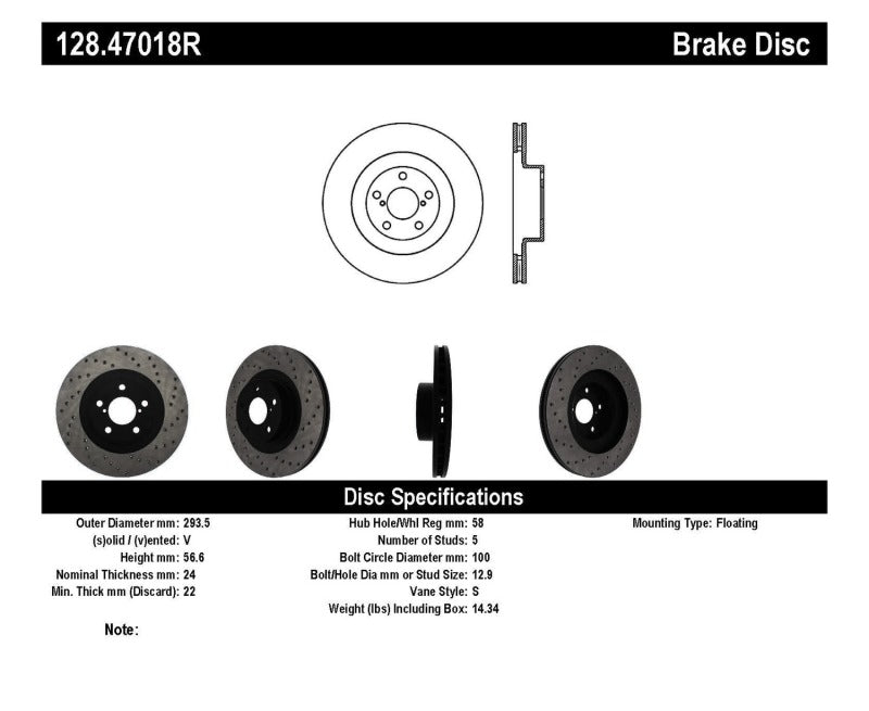 StopTech 02-10 WRX Drilled Right Front Rotor-thumbmail-12