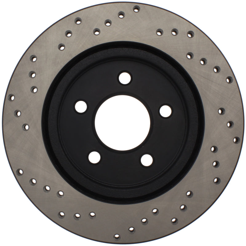 StopTech 05-10 Ford Mustang V6/4.0L / GT V8/4.6L Cross Drilled Left Rear Rotor-thumbmail-12